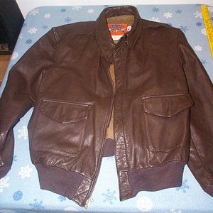 Vintage Cooper A-2 Leather Bomber Jacket